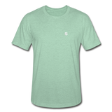 Unisex Heather Prism T-Shirt WITH WHITE  LOGO - heather prism mint