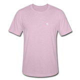 Unisex Heather Prism T-Shirt WITH WHITE  LOGO - heather prism lilac