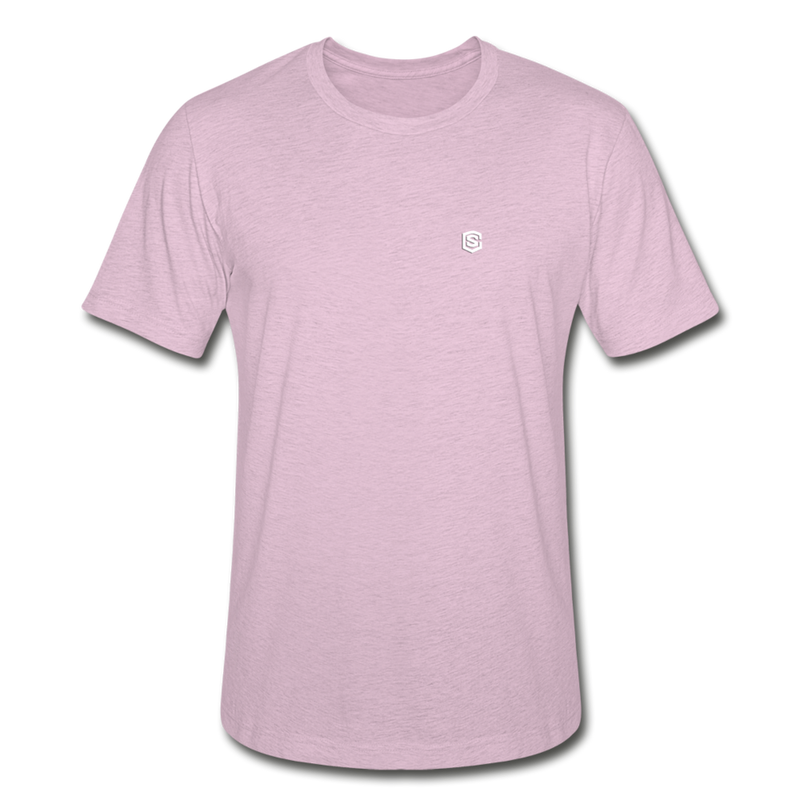 Unisex Heather Prism T-Shirt WITH WHITE  LOGO - heather prism lilac