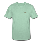 Unisex Heather Prism T-Shirt WITH BROWN  LOGO - heather prism mint