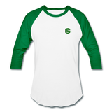 Baseball T-Shirt WITH GREEN LOGO - white/kelly green