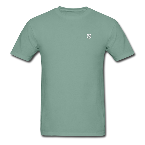 Unisex ComfortWash Garment Dyed T-Shirt WITH WHITE LOGO - seafoam green