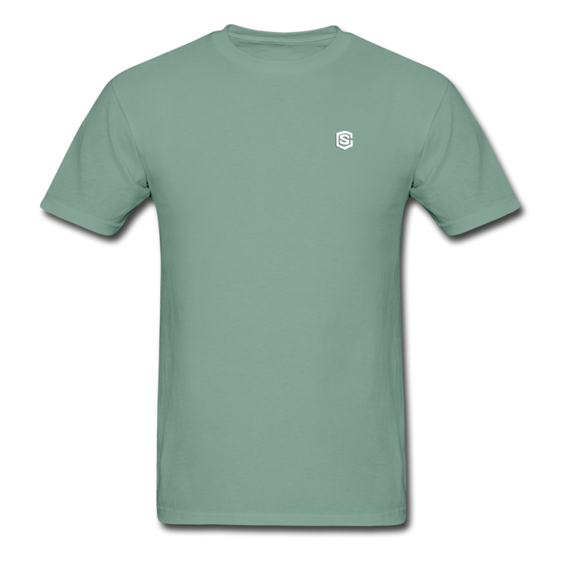 Unisex ComfortWash Garment Dyed T-Shirt WITH WHITE LOGO - seafoam green