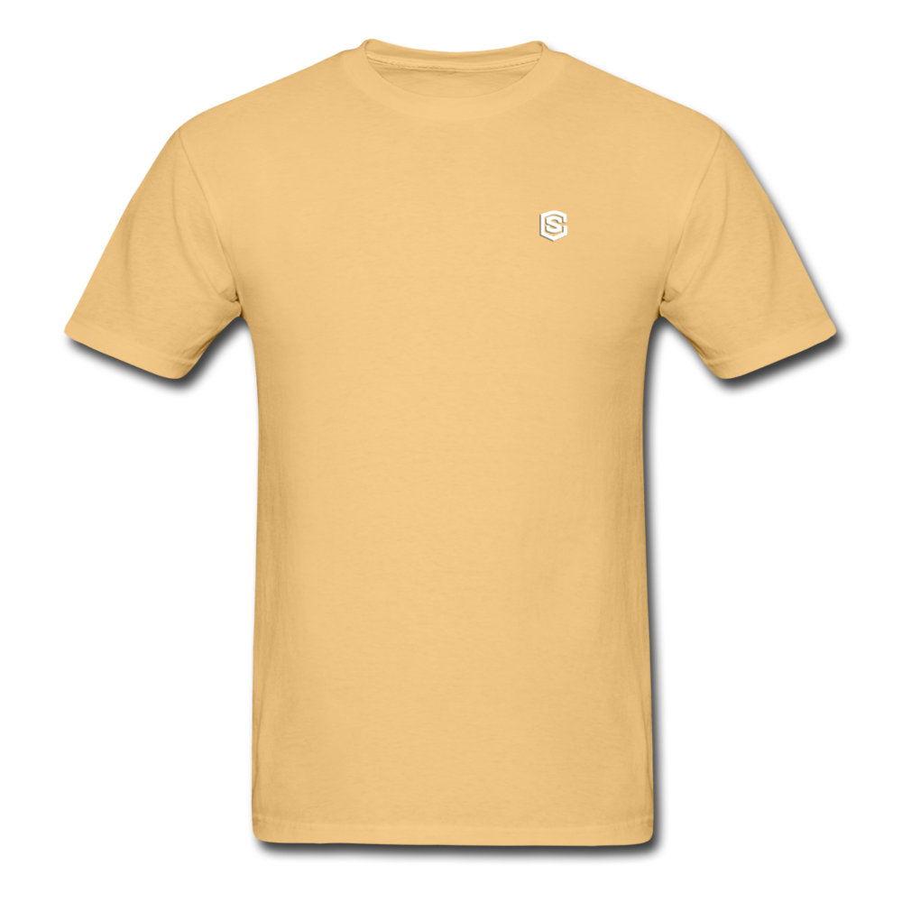 Unisex ComfortWash Garment Dyed T-Shirt WITH WHITE LOGO - light yellow