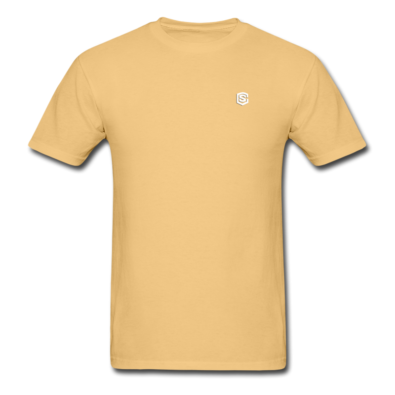 Unisex ComfortWash Garment Dyed T-Shirt WITH WHITE LOGO - light yellow