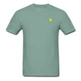 Unisex ComfortWash Garment Dyed T-Shirt WITH YELLOW LOGO - seafoam green