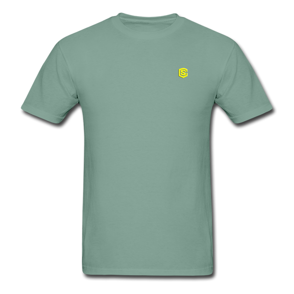 Unisex ComfortWash Garment Dyed T-Shirt WITH YELLOW LOGO - seafoam green