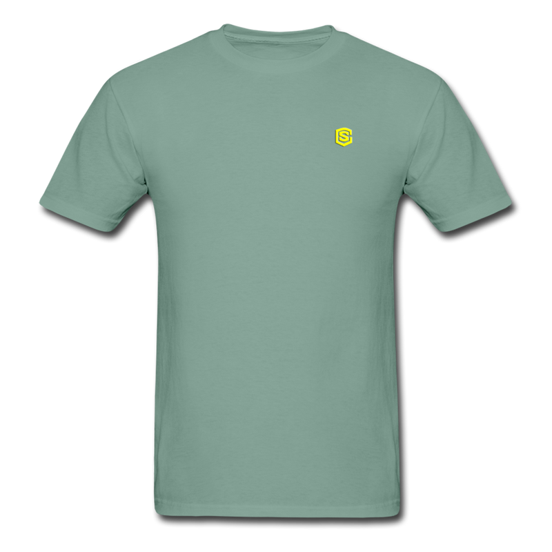 Unisex ComfortWash Garment Dyed T-Shirt WITH YELLOW LOGO - seafoam green