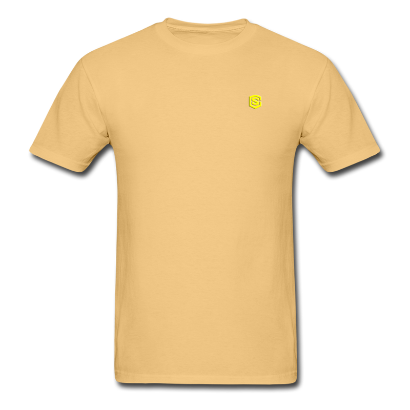 Unisex ComfortWash Garment Dyed T-Shirt WITH YELLOW LOGO - light yellow