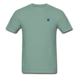 Unisex ComfortWash Garment Dyed T-Shirt WITH BLUE LOGO - seafoam green