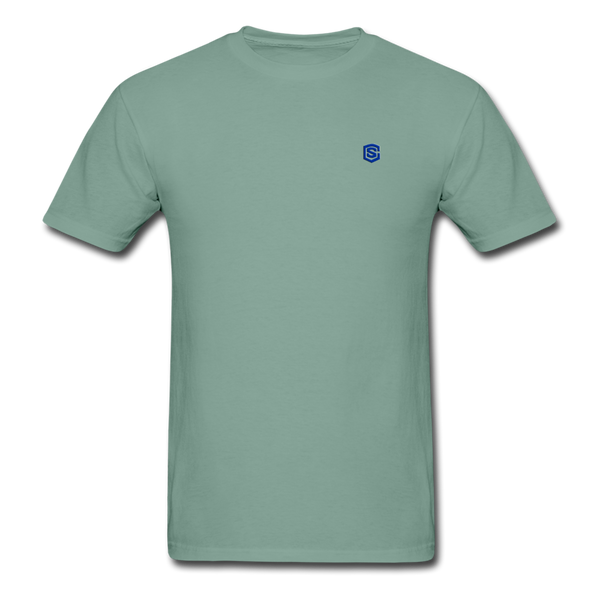 Unisex ComfortWash Garment Dyed T-Shirt WITH BLUE LOGO - seafoam green