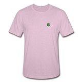 Unisex Heather Prism T-Shirt WITH GREEN LOGO - heather prism lilac