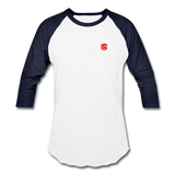 Baseball T-Shirt WITH RED LOGO - white/navy