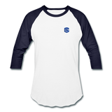 Baseball T-Shirt WITH BLUE LOGO - white/navy