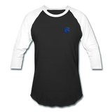 Baseball T-Shirt WITH BLUE LOGO - black/white