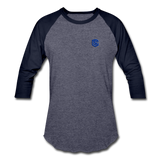 Baseball T-Shirt WITH BLUE LOGO - heather blue/navy