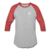 Baseball T-Shirt WITH WHITE LOGO - heather gray/red