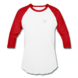 Baseball T-Shirt WITH WHITE LOGO - white/red