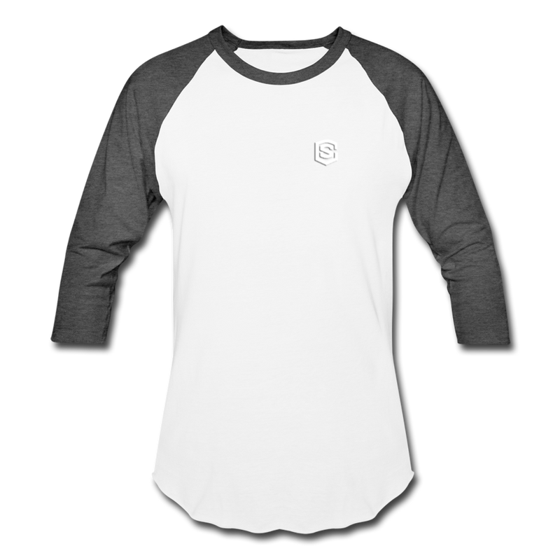 Baseball T-Shirt WITH WHITE LOGO - white/charcoal