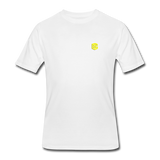 Men’s 50/50 T-Shirt WITH YELLOW  LOGO - white