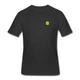 Men’s 50/50 T-Shirt WITH YELLOW  LOGO - black