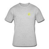 Men’s 50/50 T-Shirt WITH YELLOW  LOGO - heather gray