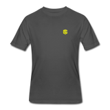 Men’s 50/50 T-Shirt WITH YELLOW  LOGO - charcoal