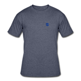 Men’s 50/50 T-Shirt WITH  BLUE  LOGO - navy heather