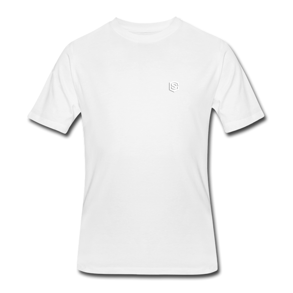 Men’s 50/50 T-Shirt WITH WHITE  LOGO - white