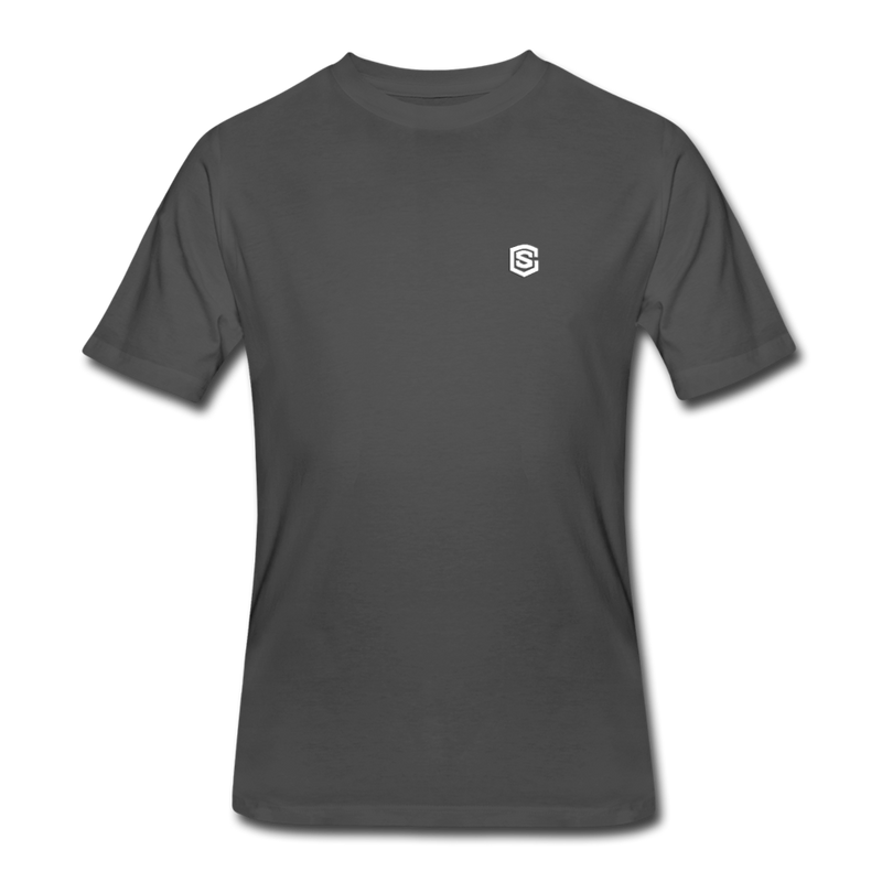 Men’s 50/50 T-Shirt WITH WHITE  LOGO - charcoal