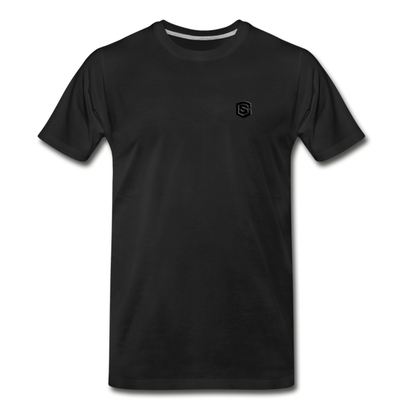 Men’s Premium Organic T-Shirt WITH BLACK LOGO - black