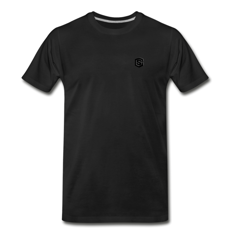 Men’s Premium Organic T-Shirt WITH BLACK LOGO - black