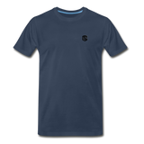 Men’s Premium Organic T-Shirt WITH BLACK LOGO - navy