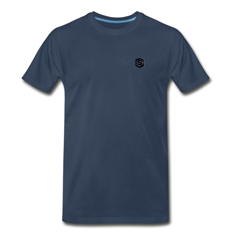 Men’s Premium Organic T-Shirt WITH BLACK LOGO - navy