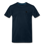 Men’s Premium Organic T-Shirt WITH BLACK LOGO - deep navy