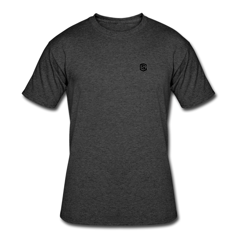 Men’s 50/50 T-Shirt WITH BLACK LOGO - heather black