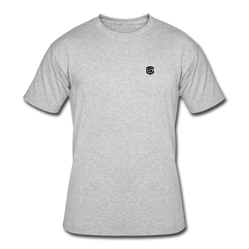 Men’s 50/50 T-Shirt WITH BLACK LOGO - heather gray