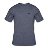 Men’s 50/50 T-Shirt WITH BLACK LOGO - navy heather