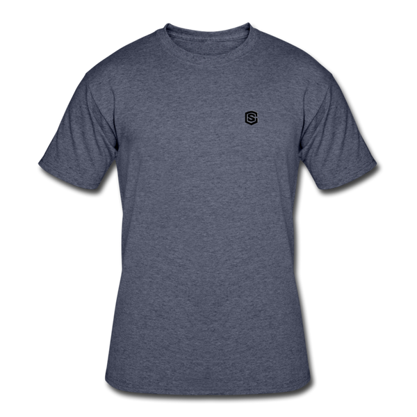 Men’s 50/50 T-Shirt WITH BLACK LOGO - navy heather