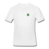 Men’s 50/50 T-Shirt WITH GREEN  LOGO - white