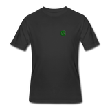 Men’s 50/50 T-Shirt WITH GREEN  LOGO - black