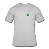 Men’s 50/50 T-Shirt WITH GREEN  LOGO - heather gray