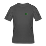 Men’s 50/50 T-Shirt WITH GREEN  LOGO - charcoal