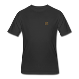 Men’s 50/50 T-Shirt WITH BROWN  LOGO - black