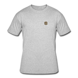 Men’s 50/50 T-Shirt WITH BROWN  LOGO - heather gray