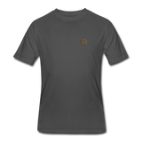 Men’s 50/50 T-Shirt WITH BROWN  LOGO - charcoal