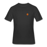 Men’s 50/50 T-Shirt WITH ORANGE  LOGO - black