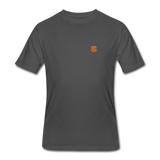 Men’s 50/50 T-Shirt WITH ORANGE  LOGO - charcoal