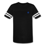 Vintage Sport T-Shirt WITH BLUE LOGO - black/white