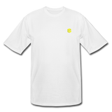 Men's Tall T-Shirt WITH YELLOW LOGO - white